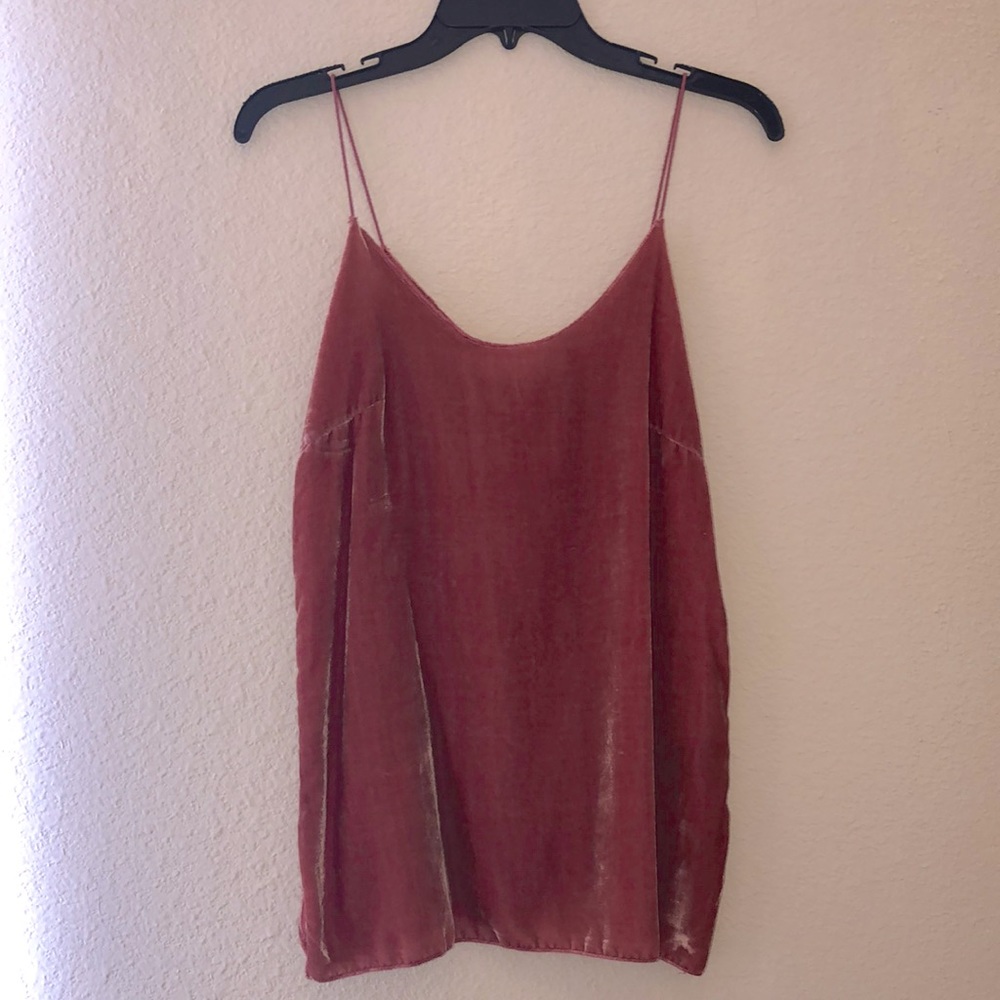 Velvet tan top